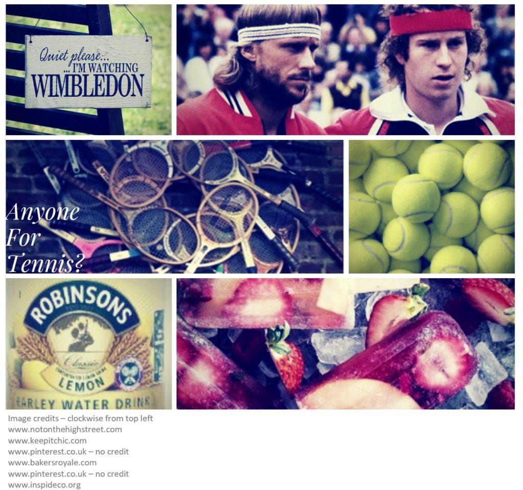Wimbledon PIcture Montage Showing Borg and McEnroe